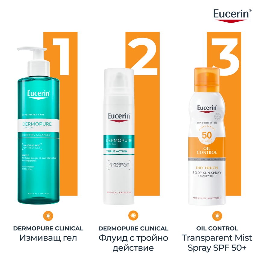 Eucerin Прозрачен охлаждащ слънцезащитен спрей-аеорзол за тяло SENSITIVE PROTECT SPF 50 -  200мл