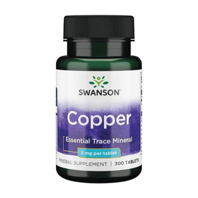 SWANSON Copper 2mg. / 300 Tabs