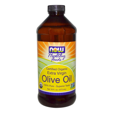 Now - Olive Oil - Organic Extra Virgin / Зехтин Екстра Върджин- 473 Мл