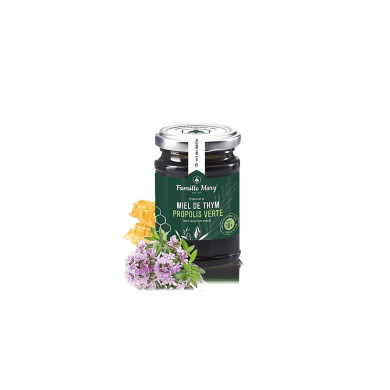 Miel de thym Propolis Verte / Пчелен мед от мащерка и зелен прополис, 200 g Famille Mary