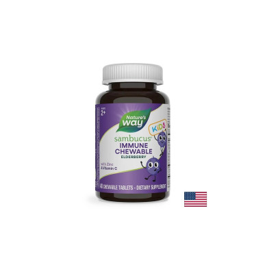 Sambucus for Kids / Самбукус за деца x 40 дъвчащи таблетки Nature’s Way