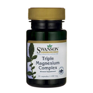 SWANSON Triple Magnesium Complex 400mg. / 30 Caps.