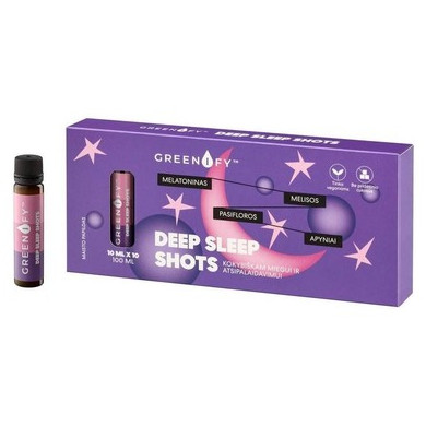 Greenify Deep Sleep shots за добър сън 10 мл x10 флакона Valentis