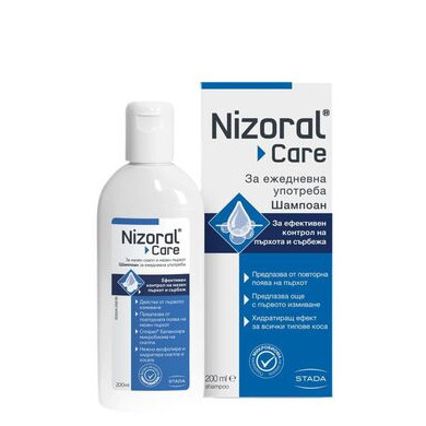 Nizoral Care Шампоан за ежедневна грижа при мазен скалп и пърхот х200 мл