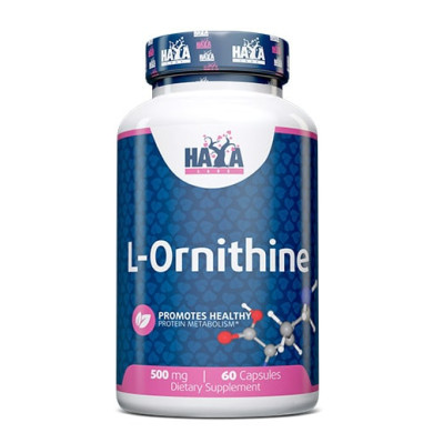 Haya Labs L-Ornithine / Л-Орнитин 500 mg / 60 Caps.