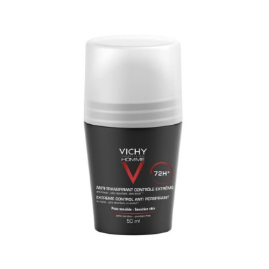 Vichy Homme Дезодорант рол-он с 72 часа ефект против интензивно изпотяване за мъже 50 мл