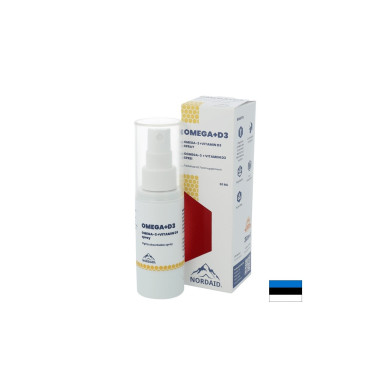 Омега-3 EPA & DHA + витамин D3 1000 IU - Силен имунитет и здрави кости и зъби - Спрей за уста, 30 ml, 200 впръсквания