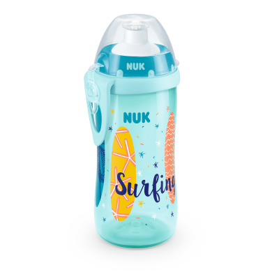 NUK Junior Cup 300мл, с клапа, 36+м. , BEACH TIME