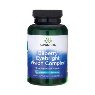 SWANSON Bilberry Eyebright Vision Complex / 100 Caps