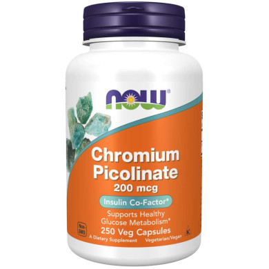 Now - Chromium Picolinate / Хром Пиколинат 200 Мкг - 250 Капсули