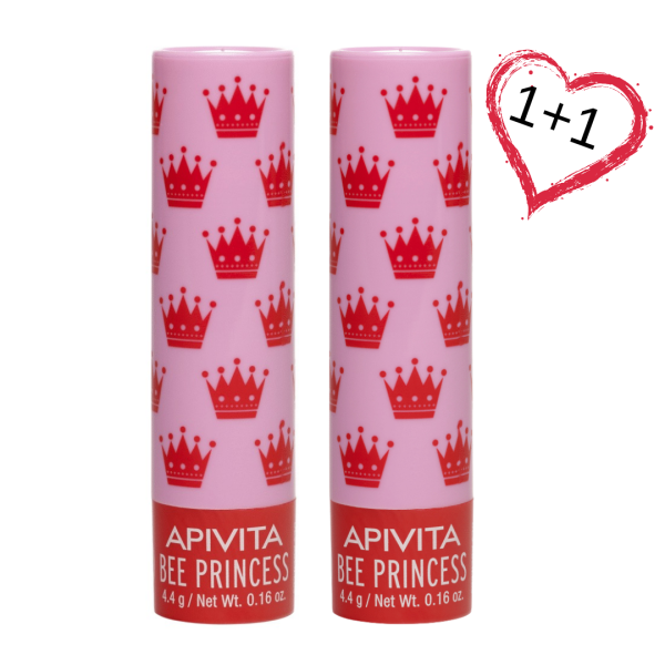 ПРОМО 1+1 Apivita Lip care Bee Princess Стик за устни