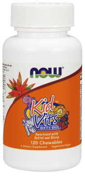 Now - Kid Vitamins / Витамин С с Вкус На Портокал - 120 Таблетки