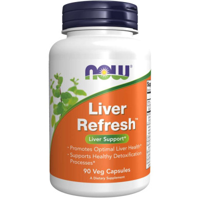 Now - Liver Refresh  Detoxifier & Regenerator - 90 Капсули