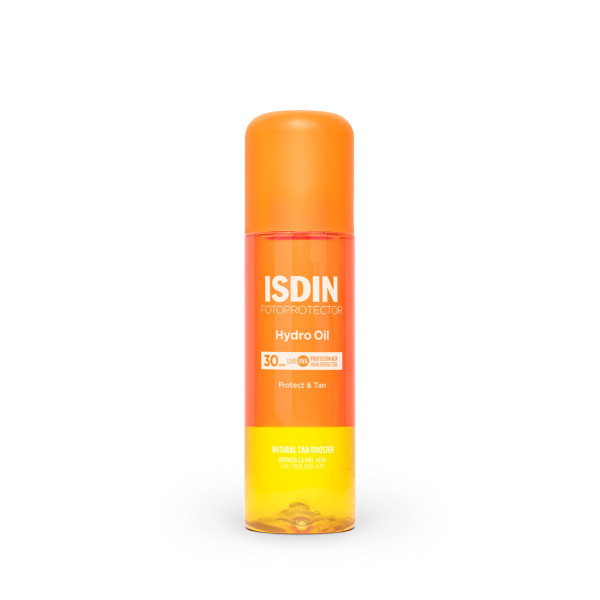 ISDIN Fotoprotector Hydro Oil SPF 30 Двуфазен слънцезащитен продукт за тяло 200мл + подарък плажна чанта