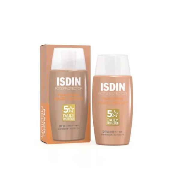 ISDIN Fotoprotector ISDIN Fusion Water MAGIC Color Medium SPF 50 Тониран медиум слънцезащитен флуид за лице 