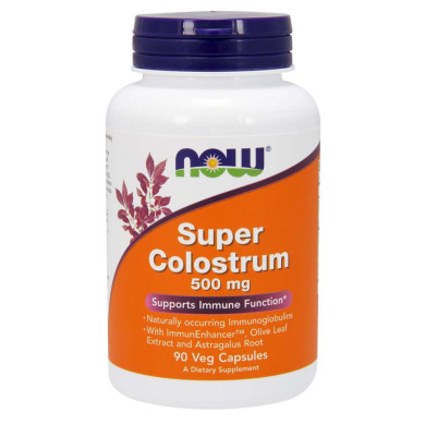Now - Super Colostrum / Супер Коластра 500 Мг - 90 Капсули