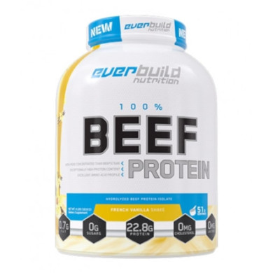 EVERBUILD 100% Beef Protein Isolate Френска ванилия шейк 1816 g