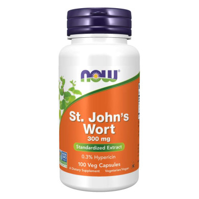 Now - St. Johns Wort / Жълт Кантарион 300 Мг - 100 Капсули