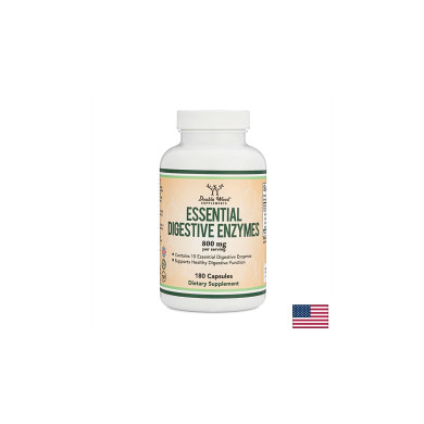 Essential digestive enzymes - Храносмилателни ензими, 180 капсули Double Wood