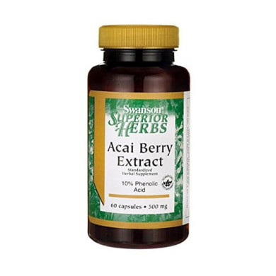 SWANSON Acai Berry Extract 500mg.  / 60 Caps