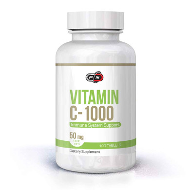 Pure Nutrition Витамин C-1000 + Rose Hips / Витамин С+ Шипка 100 Таблетки