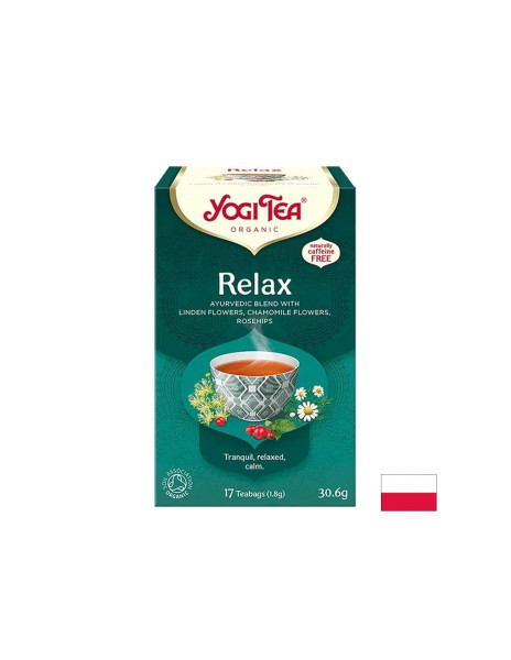 Аюрведичен чай Relax с лайка, липа и шипка, БИО, 17 пакетчета