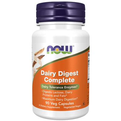 Now - Dairy Digest Complete / Ензими  - 90 Капсули
