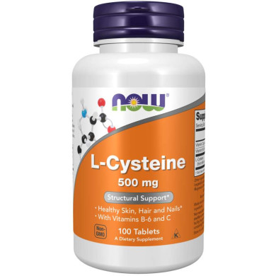 Now - L-Cysteine / Л-Цистеин - 500 Мг - 100 Таблетки