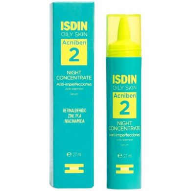Isdin Acniben Нощен серум против несъвършенства, 27 ml