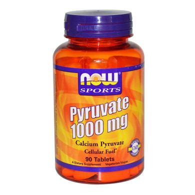 Now Sports - Pyruvate / Пируват 1000 Мг - 90 Таблетки