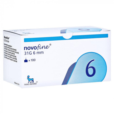 Novofine Инсулинови игли ланцети 31G 6 мм х100 броя Novo Nordick