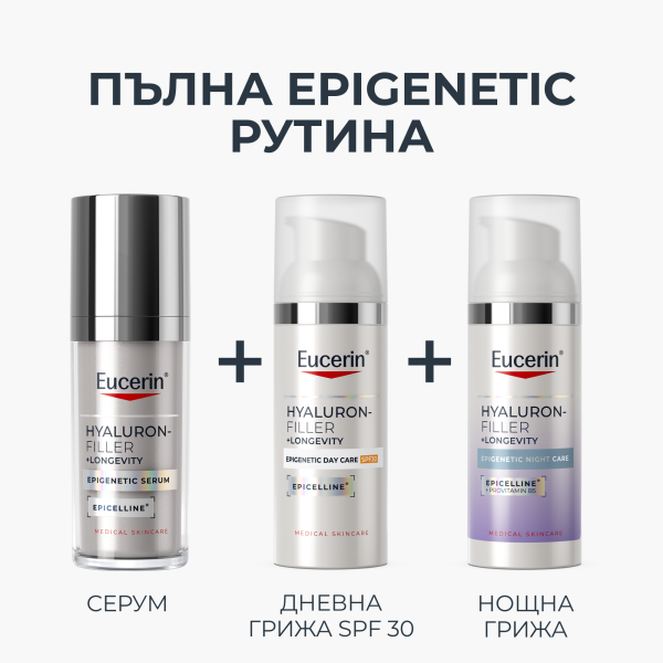 Eucerin® HYALURON-FILLER+Longevity Epigenetic Day Care SPF30