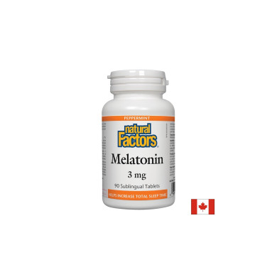 Melatonin/ Мелатонин 3 mg x 90 сублингвални таблетки Natural Factors