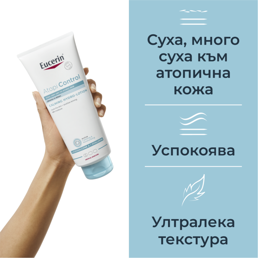 Eucerin® AtopiControl Успокояващ хидро-лосион, 400 мл
