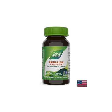 Spirulina Micro-Algae/ Спирулина (микро-водорасли) 380 mg х 100 капсули Nature’s Way