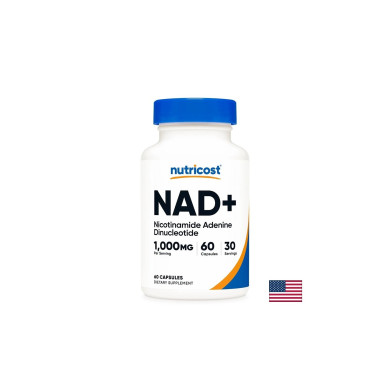 NAD+ (никотинамид аденин динуклеотид) – Анти-ейджинг и клетъчно възстановяване, 500 mg, 120 капсули