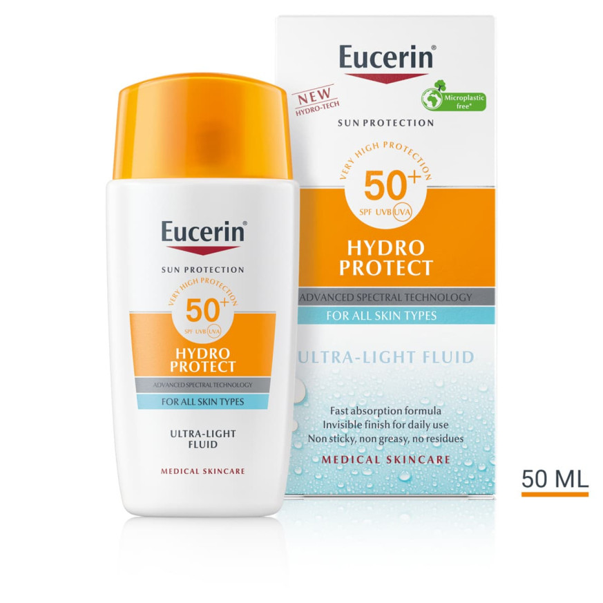 Eucerin Слънцезащитен ултралек флуид за лице HYDRO PROTECT SPF 50+