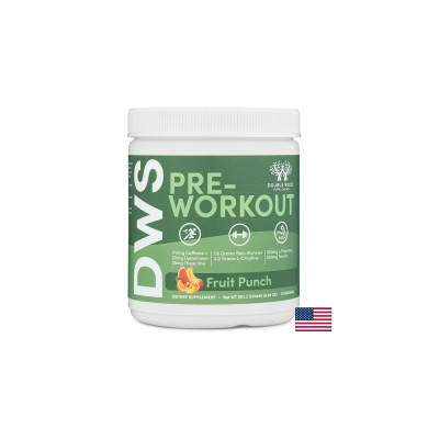 Pre-Workout L-Цитрулин 3000 mg + Бета аланин 1600 mg + Кофеин 175 mg – Енергия и издръжливост, плодов пунш, 253 g, 30 дози, прах
