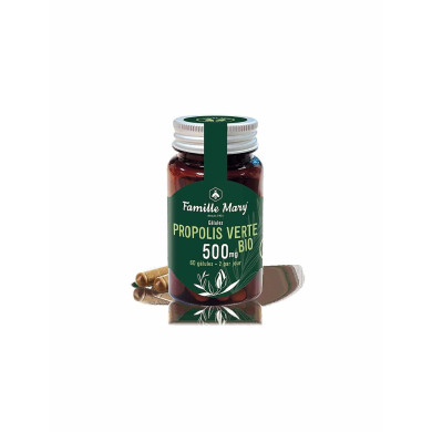 Propolis Verte BIO / Био зелен прополис 500 mg, 60 капсули Famille Mary
