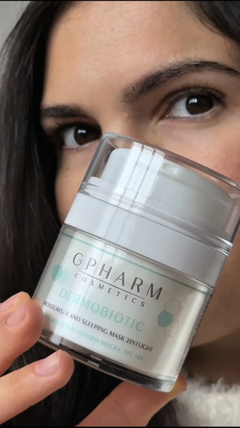 Дермобиотик® овлажнител и нощна маска 2 в 1 лек Gpharm 50 мл