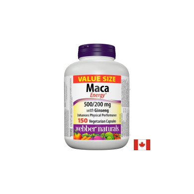 Maca Energy with Ginseng - Мака и Корейски женшен, 150 капсули