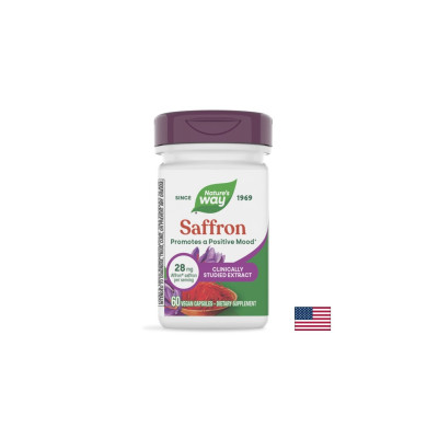 Шафран Affron При тревожност и понижено настроение 28 mg, 60 веган капсули
