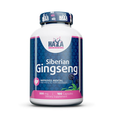 Haya Labs Siberian Ginseng / Сибирски Женшен 500mg / 100 Caps