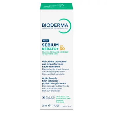 Bioderma Sebium Kerato+ SPF30 Защитен гел-крем против несъвършенства 30 ml