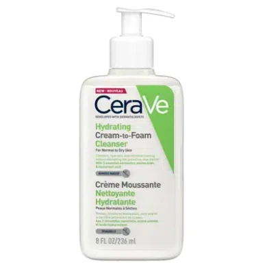 CeraVe Хидратираща измиваща крем пяна за нормална към суха кожа 236 мл