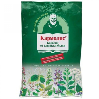 БОНБОНИ КАРМОЛИС БЕЗ ЗАХАР 75ГР /ЗЕЛЕНИ/