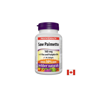 Saw Palmetto With Flax And Pumpkin Oils / Сао палметто (с ленено и тиквено масло), 90 софтгел капсули