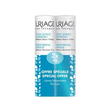 Uriage Eau Thermale Комплект - Възстановяващ овлажняващ стик за устни 2 х 4 гр