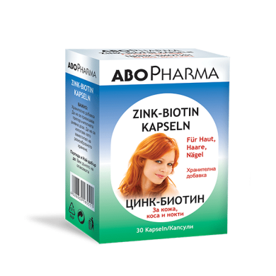 АБОФАРМА ЦИНК + БИОТИН капсули х 30