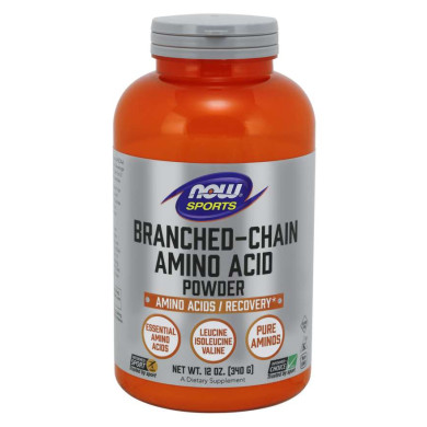Now Sports - Branched Chain Amino Acids Powder / Верижно-разклонени аминокиселини - 340 г